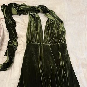 Revelry Micah Convertible Tie Dress - Olive